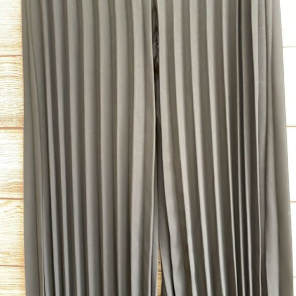 NEW WITH TAGS CACHE ACCORDION PLEATED WIDE LEG EVENING PANTS IN BLACK - Picture 3 of 9